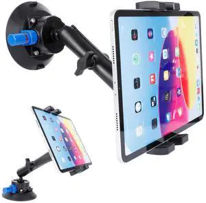 xik Car Suction Mount for Ipad,Air Pump Vacuum Suction Cup Base360°Rotation Tablet Mount for Truck Windshield/Window/Mirror, Compatible with 4.7"-12.9" iPad Pro/Air Mini/Tablets