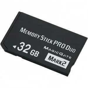 Original 32GB Memory Stick Pro Duo MARK2 - High Speed Performance, Compatible with PSP and Camera Accessories
