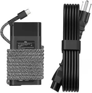 JEIBAO New Slim 65W USB C Laptop Charger Compatible with HP Chromebook X360, Envy X360, Elitebook X360, Spectre X360, Elitebook/Chromebook/Elite x2/Envy/ProBook Travel Type C Power Cord Supply