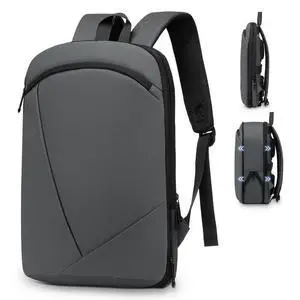 SUIKIHUM Slim Laptop Backpack for Men, Expandable TSA Business Bags with 16" Laptop Compartment - 15L-25L Capacity Lightweight for Work Office (Dark Grey)