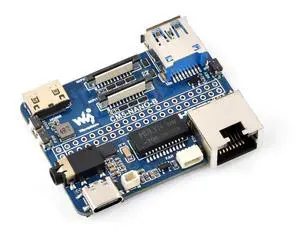 Waveshare Nano Base Board (B), Compatible with Raspberry Pi Compute Module 5, Same Size As The CM5, Base Board for Compute Module 5 Lite/eMMC