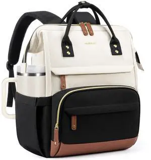 LOVEVOOK Laptop Backpack for Women, 15.6 Inch Work Business Backpacks Purse With Large Capacity, Waterproof Nurse Bag College Bookbag for School, Waterproof Casual Daypack for Travel