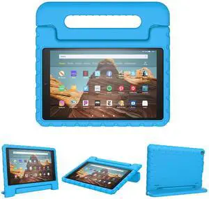 CCambro Kids Case for Fire HD 10 Tablet Case 5th/7th/9th Gen (2015/2017/2019 Releases),Shockproof Sturdy Protective Foam Cover for Fire HD 10.1 inch with Carry,Blue