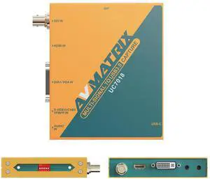 AVMATRIX UC7018 SDI/HDMI/DVI-I/VGA/CVBS/S-Video/YPbPr to USB 3.0 Capture Cards, Multi-Signal Capture Card RGB32 YUY2 NV12 Uncompressed 1080p60 Plug & Play Compatible with OBS Zoom Teams Twitch