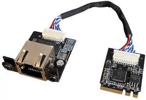 youyeetoo i226-V Gigabit 2.5G Ethernet Server NIC Card - M.2 Interface for Enhanced Network Speeds,Support youyeetoo X1 X86 SBC, 10/100/1000/2500 Mbps RJ45 LAN (M.2 A + E Key,20CM)