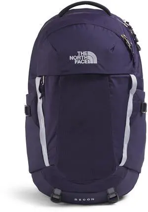 THE NORTH FACE Women's Recon Everyday Laptop Backpack | Commuter Travel Bag with 16" Laptop Sleeve, Water-Repellent Finish, Women-Specific Fit, Eternal Purple/Blue Flax, One Size