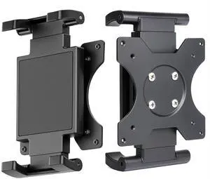 Universal VESA Mount Adapter for Tablets  Spring Clamp Holder for iPad and Portable Monitors up to 15.6  Fits VESA 75x75 & 100x100  Compatible with Surface, Galaxy Tab, and 2-in-1 Laptops