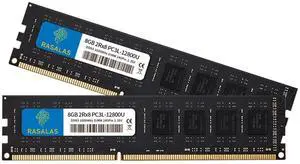 16GB Kit (2x8GB) DDR3L-1600 MHz PC3L-12800 UDIMM 2Rx8 1.35V 1.5V CL11 240PIN Dual Rank DIMM Non-ECC Unbuffered Desktop Memory RAM Upgrade Modules