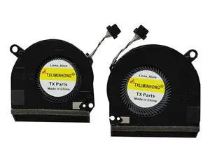 TXLIMINHONG New Compatible CPU and GPU Cooling Fan for HP Envy 13-AD 13-AD104TX TPN-I127 TPN-I128 Series 928460-001 928461-001 ND55C03-16L08 ND55C03-16L09 6033B0054101 6033B0054201 DC5V 0.5A Fan