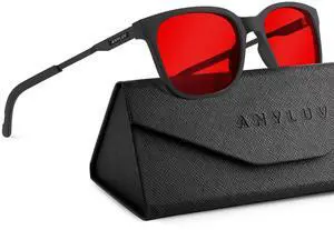 ANYLUV Blue Light Glasses for Men, Computer Gaming Glasses, Stylish Anti Eyestrain Blue Light Blocking Glasses Men