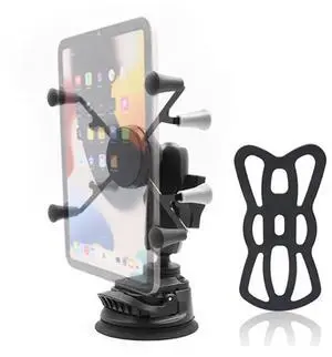 Strg Car Tablet Mount with Suction Cup Mount Base for 6" Tablets, Car Tablet Holder for Car Truck Vehicle Windshields Window and More Smooth Surface