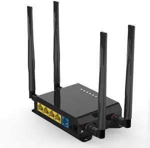 Wiflyer 4G LTE Router with 4 LAN Ports OpenWRT Support PCI-E Slot for 4G/LTE USB 2.0 & Micro SD - 300Mbps WiFi Wide Temp (-30°C~70°C Tested)