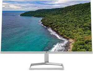 HP M24fw 24 inch FHD (1920 x 1080) 75Hz Anti-Glare Monitor, On-Screen Controls, AMD FreeSync, Low Blue Light Mode, White