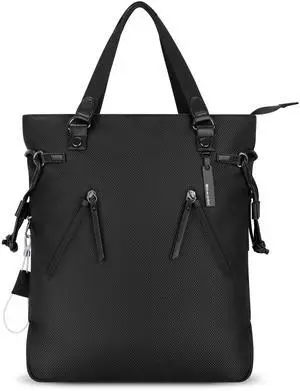 Sherpani Tempest, Anti Theft Convertible Backpack Tote, 14L Travel Backpack, Travel Gifts for Women, Handbags, RFID Protection, Metal Hardware, Fits 15 Laptop (No Sleeve) (Carbon)