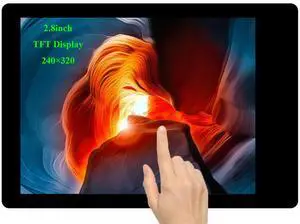 Wonrabai 2.8inch LCD Display Module with Touch Panel, ST7789T3 & CST328 Driver, 240x320 Resolution, SPI & I2C Interfaces, 3.3V/5V Compatible, Raspberry Pi/ESP32S3/Arduino Compatible