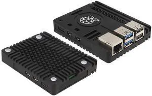 Geekworm N310 Ultra-Thin CNC Aluminum Alloy Passive Cooling GPIO Heatsink Case for Raspberry Pi 5 2GB/4GB/8GB/16GB Computer