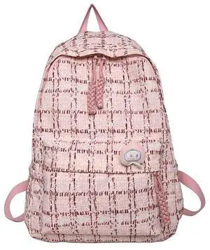 kakarin choyx Kawaii Cute Backpack Y2K Aesthetic Women Backpack Preppy Backpack 17.3 inch Laptop College Backpack Pink
