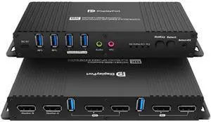 Kvm Switch DisplayPort 2 Monitors 2 Computers EDID 4K 144Hz Hotkey Switching kvm Switches Dual Monitor displayport edid 1440P 144Hz 165Hz 240hz Hotkey Switching