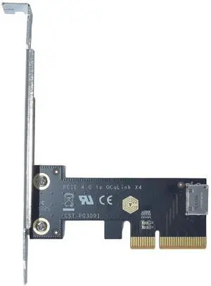 LetLinkSo PCIe 4.0 x4 to Oculink SFF-8612 Internal SFF-8611 Adapter Card for NVMe SSD, GPU, eGPU