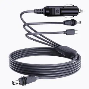 Edihia Starlink Mini Car Adapter 3-in-1 Cable  USB-C, DC & Cigarette Lighter, Waterproof Replacement for Starlink Mini (16.4FT)