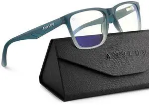 ANYLUV Blue Light Glasses for Men & Women, Stylish Blue Light Blocking Glasses, UV400 Protection & Anti Eyestrain Eyewear