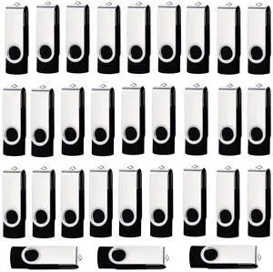 lcwamy 8GB USB Flash Drive 50 Pack Bulk USB Flash Drives Thumb Drive 50 Pack USB2.0 Flash Drive 8GB Pen Drive USB Drive Pack USB Memory Stick (Black, No Logo)