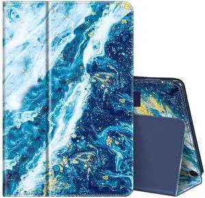Fintie Folio Case for All-New Amazon Fire HD 10 and 10 Plus Tablet (13th/11th Generation, 2023/2021 Release) - Slim Fit Standing Cover with Auto Sleep/Wake, Sandy Wave