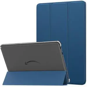 MoKo Case for All-New Amazon Kindle Fire HD 10 Tablet (13th Generation, 2023 Release) 10.1", PU Leather Trifold Stand Cover for Fire Tablet 10 2023, Auto Wake/Sleep, Dark Sea Blue