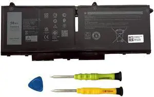 58Wh FK0VR Battery Replacement for Dell Latitude 5330 7330 7430 7530 Latitude 5330 2-in-1/7330 2-in-1/7430 2-in-1 P133G P134G P135G P136G P110F P138G P139G FKOVR 8H6WD 293F1 01VX5 404T8 51R71 8P81K
