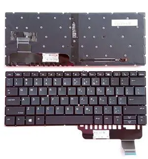 Laptop Replacement US Layout with Backlit Keyboard for HP EliteBook x360 830 G5 X360 830 G6 L40527-B31 No Frame
