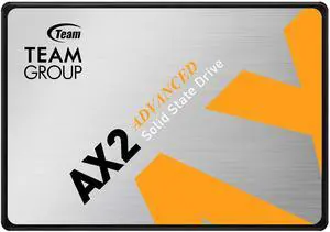 TEAMGROUP AX2 256GB 3D NAND TLC 2.5 Inch SATA III Internal Solid State Drive SSD (Read Speed up to 520 MB/s) Compatible with Laptop & PC Desktop T253A3256G0C101