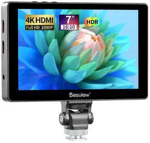 Desview R705 Camera Field Monitor, 7 inch Touch Screen Field Full HD 1920x1200IPS 4K HDMI with 3D LUT Waveform Peaking Focus Assist Video for DSLR