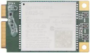 Waveshare Quectel EG25-G mPCIe Module, LTE Cat 4 Module with PCI Express Mini Card Form Factor, Supports Multiple Wireless Communication Modes, Integrates Multiple Industrial Standard Interfaces