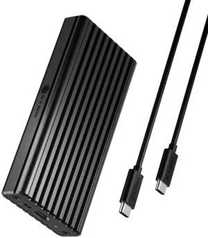 20Gbps M.2 NVMe SSD Enclosure, ICY BOX USB C External NVMe M.2 Enclosure with USB C 3.2 Gen 2x2, Tool-Free Case, Compatible with 2230/2242/2260/2280 Drives  Aluminum, Plug & Play