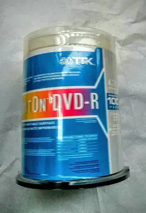 10 tdk dvd-r 4.7 gb/go single sided 2 hour video 8 x compatible