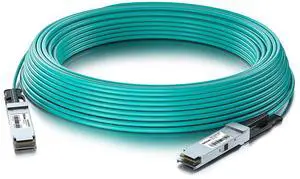 10Gtek 40G QSFP+ AOC Cable - 40GBASE Ethernet Active Optical Cable, QDR, MMF for Mellanox MC2210310-020, 20-Meter