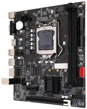 B75 LGA1155 Motherboard (Micro ATX, 2 * 8GB DDR3, PCIe 3.0, NVME M.2, SATA3.0 6Gbs, VGA HDMI Compatible, 10 Mbps LAN) for 2nd 3rd gen for Core i3 i5 i7 for E3/V2 Series