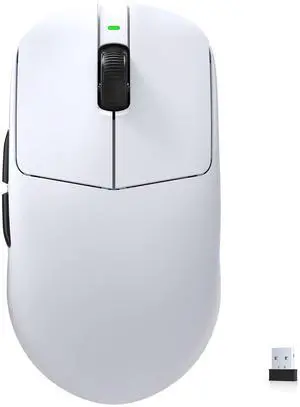 KYSONA Mercury Wireless Gaming Mouse41g Ultalight, PAW3395 Sensor, 8K Polling Rate,26000 DPI,5 Programmable Buttons Optical Mice for PC/MAC/Laptop,White