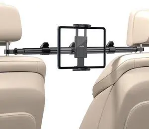 OHLPRO Car Headrest Mount for Kids Road Trip, Extendable Arm Aluminum Back Seat Tablet Holder, Compatible with 5-13 Inch iPad/Galaxy/Fire