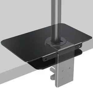 MOUNT PRO Monitor Mount Reinforcement for Thin Desk and Other Fragile Table Tops, Steel Bracket Plate Fits Monitor Arm Desk Stand C Clamp Installation