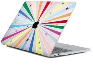 Case Compatible with MacBook Air 13 Inch 2022 2021 2020 2019 2018 Release Model A2337 M1 M2 A2681, Art Protector Cover for Air13 Retina Display with Touch ID-Colorful Stars