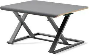 Branch Desk Riser - Sit to Stand Desk Converter with Spring-Assisted Lift - Minimal Open Frame & Wrist-Friendly Edge Design - No Tools Required - Lightweight & Portable - 31" Wide