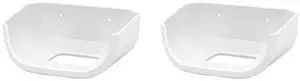 Holicfun Wall Mount for eero 7 - No Drill Adhesive & Screw Mounting Kit for eero 7 Mesh WiFi Router, Space-Saving ABS Plastic Bracket (2-Pack)