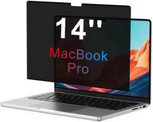 OMOTON Magnetic Privacy Screen for MacBook Pro 14 Inch (2021-2024, M1-M4, Pro, Max), Anti-Spy Filter, Matte Anti Glare Blue Light Protector, Easy Install & Remove
