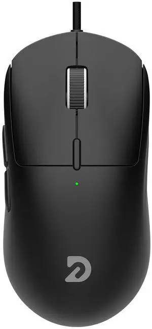 Sokelinn-six Ergonomic Wired Gaming Mouse, Ultra-Lightweight 59g, Excellent Performance USB Corded Optical Mouse with RGB Light 3200 DPI Adjustable for Office Study Gaming Use (Black)