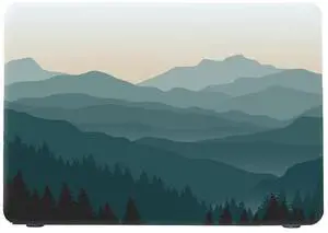 Cuijue Painting Hard Matte Case for MacBook Air 13 inch Case Touch ID Retina A2337(M1 Chip)/A2179/A1932 Abstract Artworks Protective Shell with Keyboard Cover (Landscape)