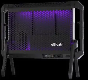 eBlaztr ITX PC Case, Matte Black Aluminum, All-in-one PC Case