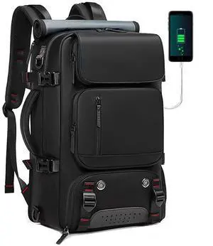 O-TBOST Travel Laptop Backpack Convertible Duffle Backpack 17inch Carry on Backpack for Men Women (Black)