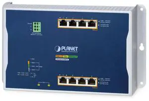 Planet WGS-4215-8HP2S Flat Wall Mount L2 Managed 8-Port 802.3bt PoE++ Switch, 95W per Port, 360W Total PoE Budget, VLAN, QoS, ERPS Ring, MQTT, Industrial Design for Compact Harsh Environment
