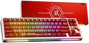 OOCTPK Chilkey Slice68 HE Gaming Keyboard: Hall Effect Aluminum Keyboard with Flux Switch, Rapid Trigger, 8K Polling, Per-Key RGB Gaming Magnetic Switch Key Board for Gaming (Red)